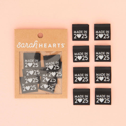 Made in 2025 Labels from Sarah Hearts