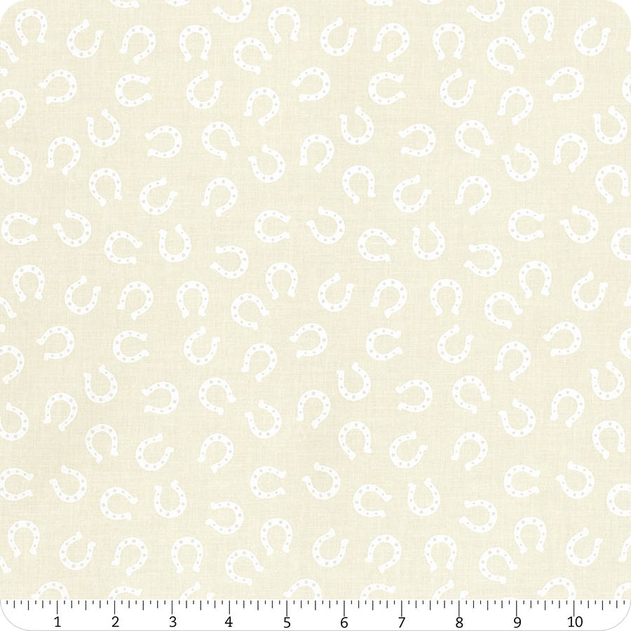 NATURAL WHITE Lucky Horseshoe Checks from Ponderosa by Stacy Iest Hsu