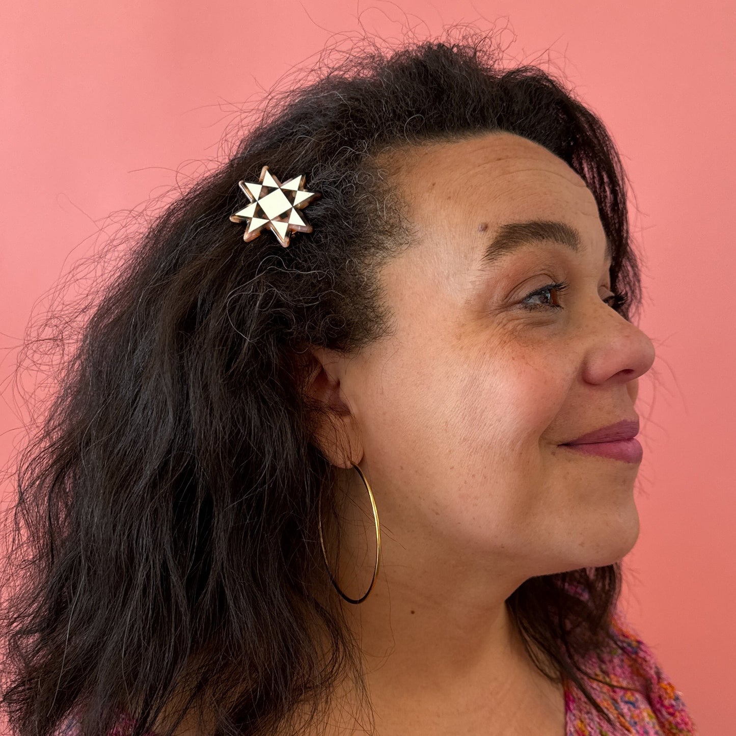 Quilt Star Hair Clip from Sarah Hearts