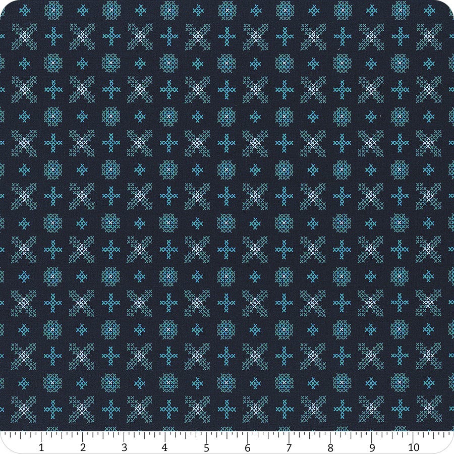 NAVY Cross Stitch from Winterglow A Collaborative Collection by Ruby Star Society