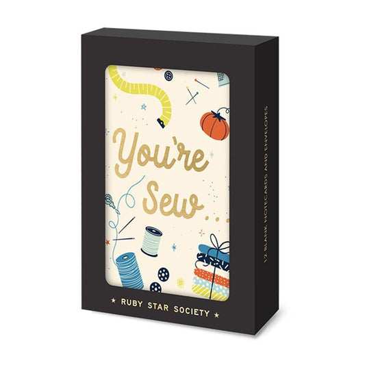 Sew Thoughtful Notecard Set by Rashida Coleman-Hale for Ruby Star Society