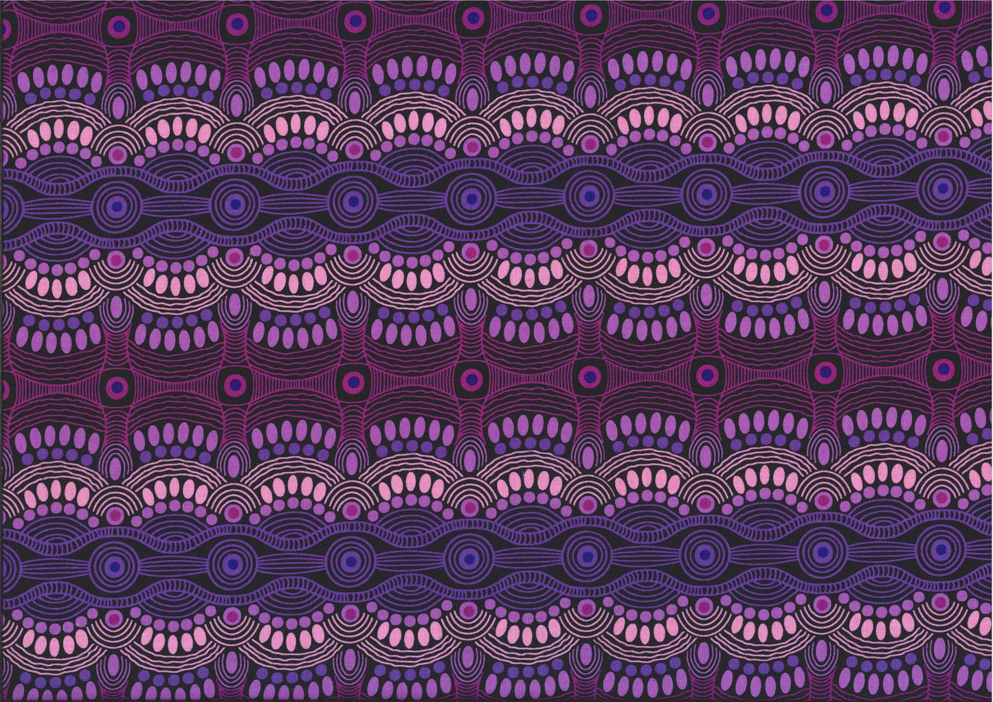 Desert Flora Purple by Roseanne Ellis, M&S Textiles Australia