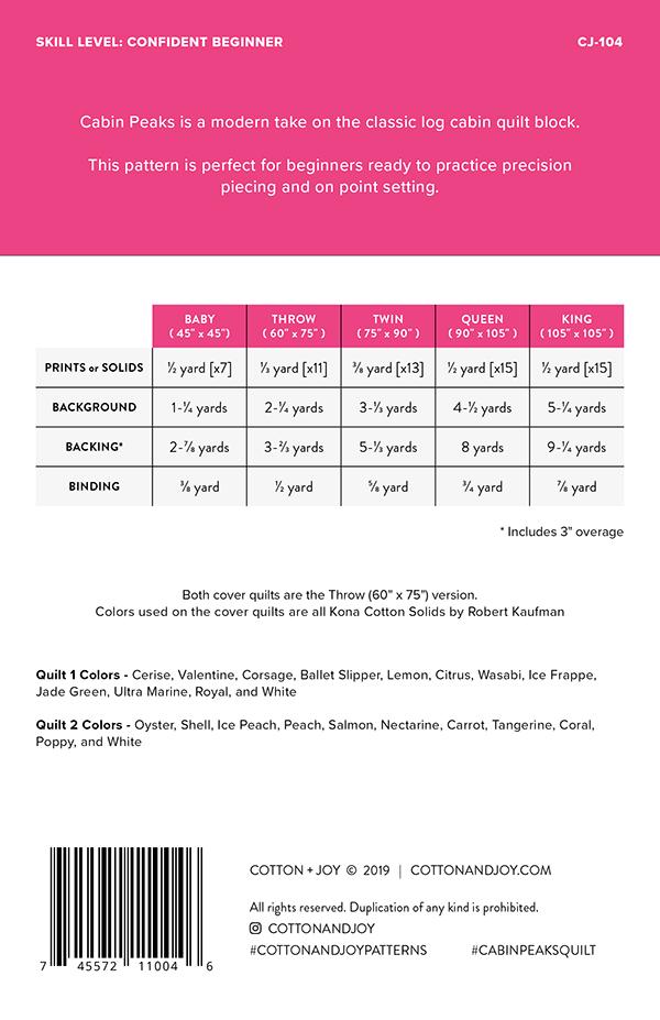 Cabin Peaks by Cotton and Joy