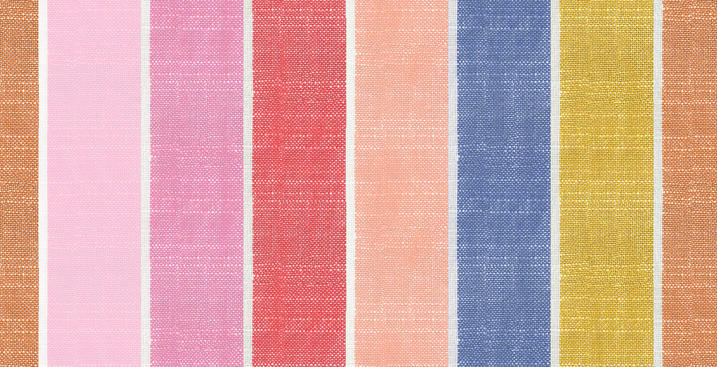 SUNSET Chore Coat Stripe from Warp & Weft Honey by Alexia Marcelle Abegg, Ruby Star