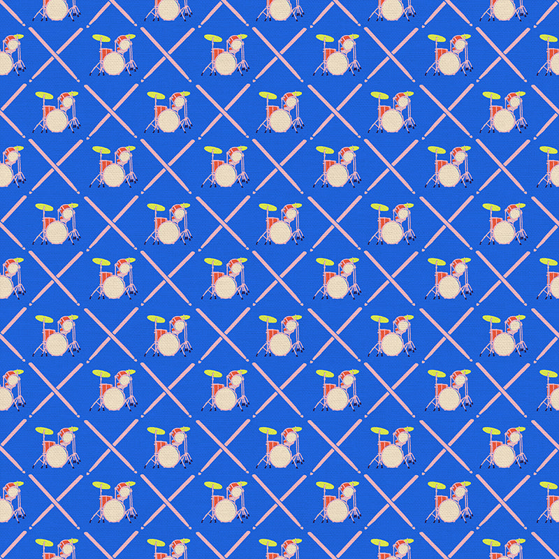 Rebel Girl - Drums by Lysa Flower, PBS Fabrics