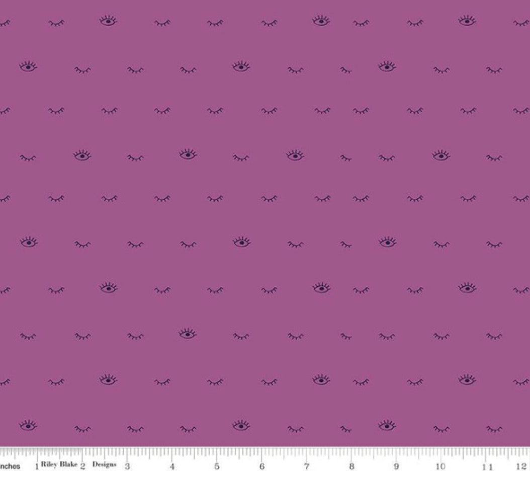 ORCHID Eyelashes, Grl Pwr by Amber Kemp-Gerstel for Riley Blake