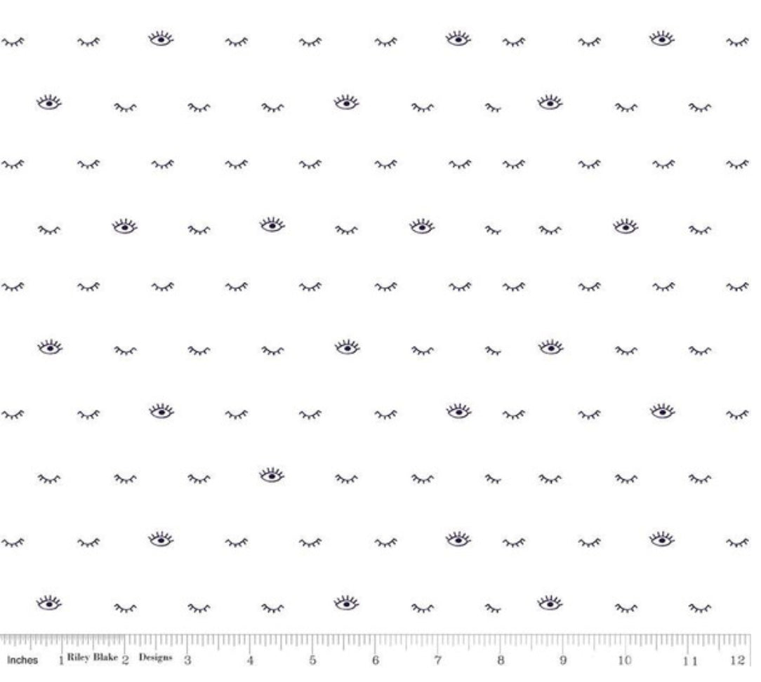 White Eyelashes, Grl Pwr by Amber Kemp-Gerstel for Riley Blake