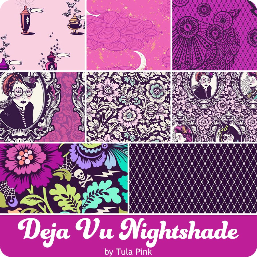Coven Panel and Fat Quarter Bundle - Nightshade Déjà Vu Collection by Tula Pink