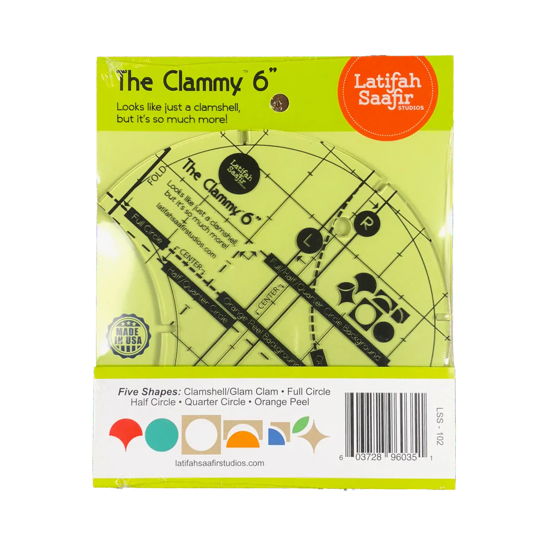 The Clammy 6" Ruler by Latifah Saafir Studios