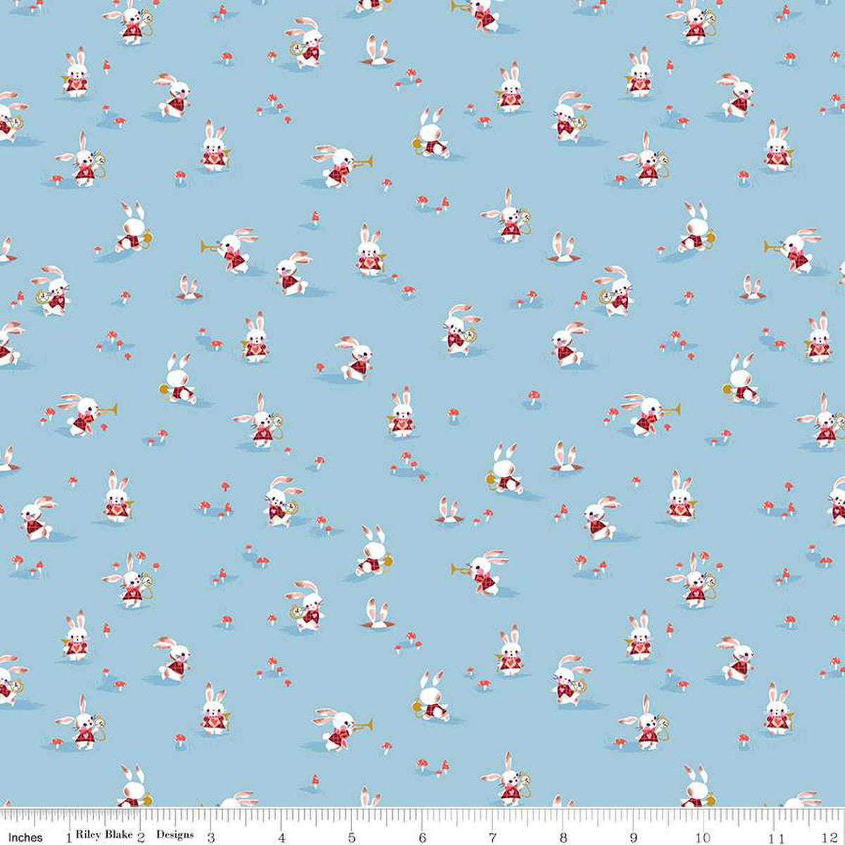 SKY, Rabbit Chase, Down the Rabbit Hole by Jill Howarth for Riley Blake Designs
