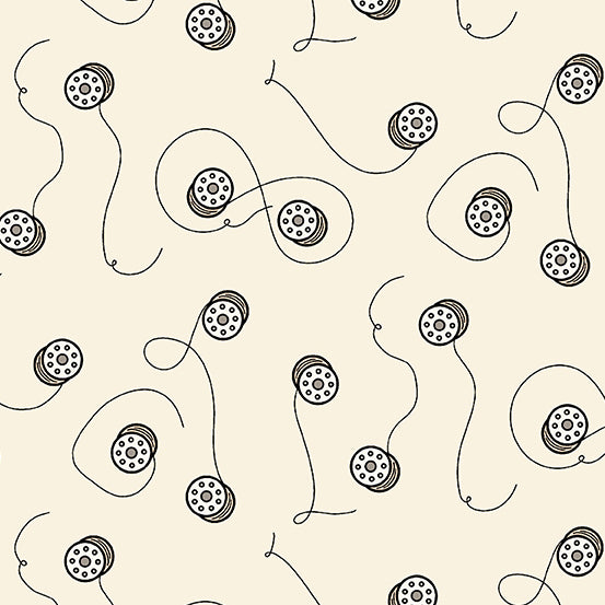 CREAM, Bobbins from Oracle by Eye Candy Quilts