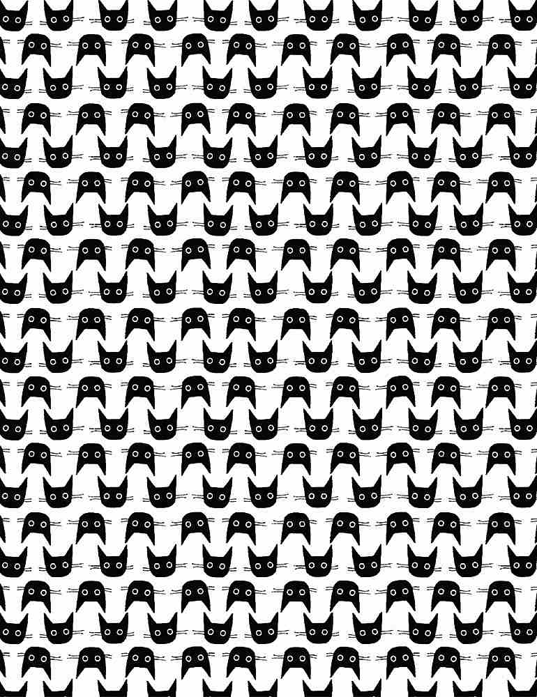 Cat Heads - Black Cats from Le Chats Noirs by Leezaworks, Dear Stella