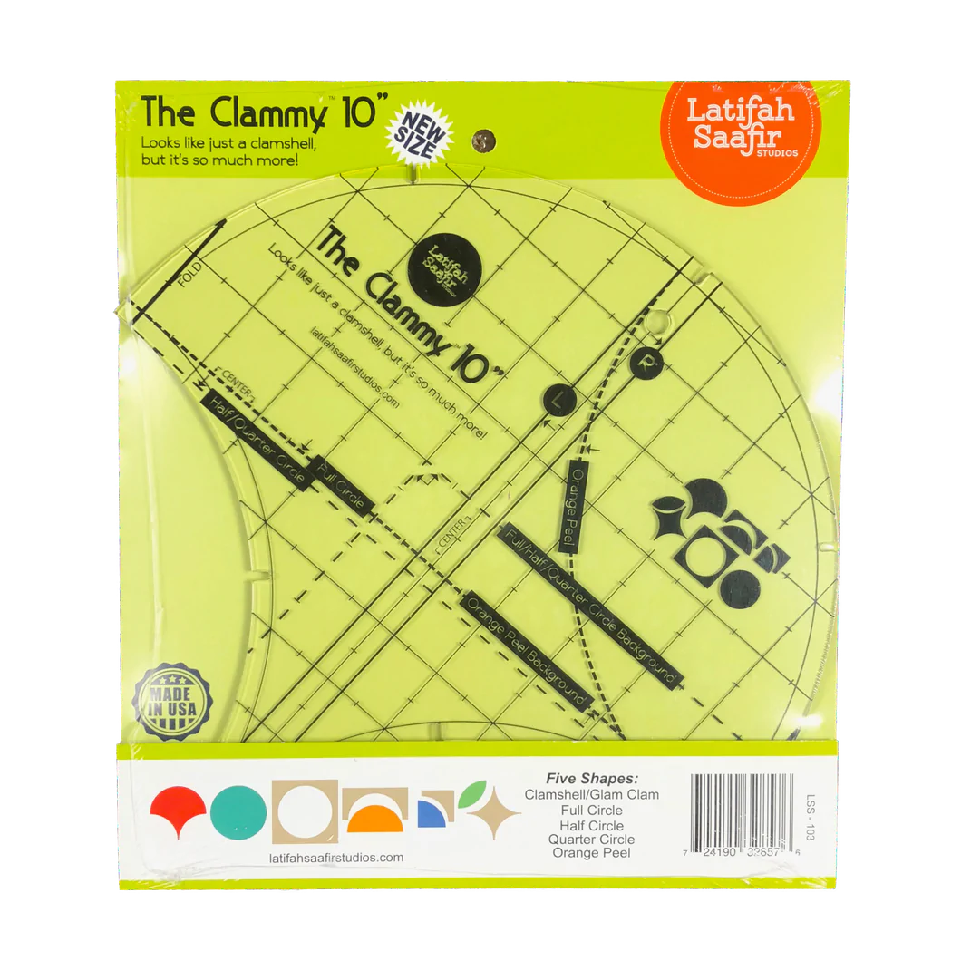 The Clammy 10" Ruler by Latifah Saafir Studios