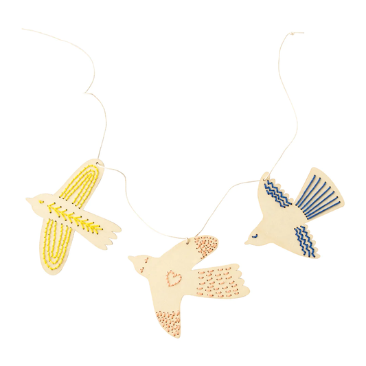 Bird Embroidery Board Kit by Cotton Clara