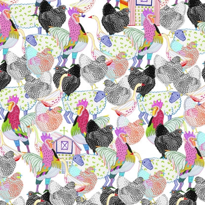 NATURAL Rainbow Roost by Nicole's Prints From Alexander Henry