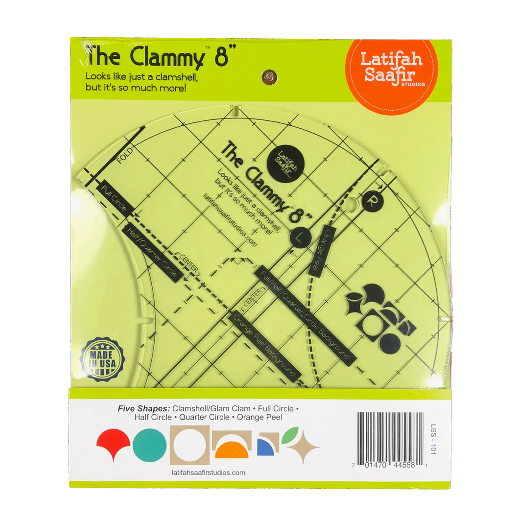 The Clammy 8" Ruler by Latifah Saafir Studios