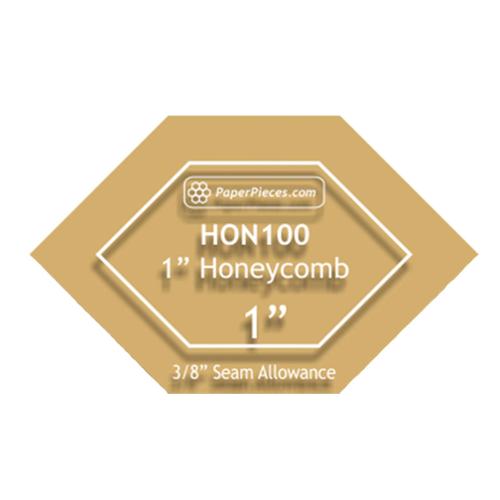 1" Honeycomb Acrylic Template from Paper Pieces