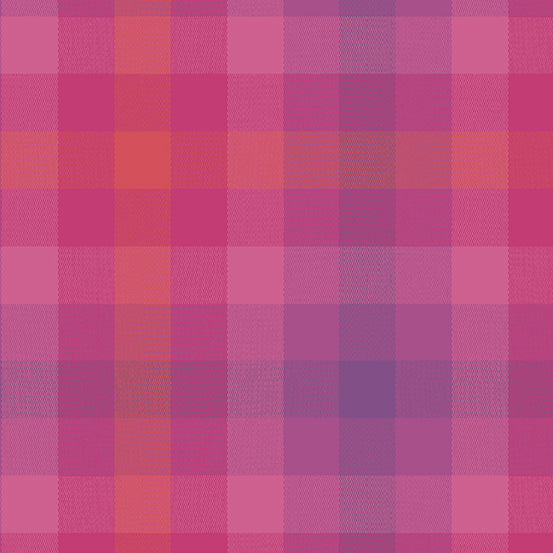 MAGENTA Kaleidoscope Woven Plaid by Alison Glass