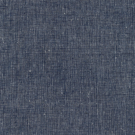 NAVY Essex Yarn Dyed Homespun, Linen/Cotton Blend