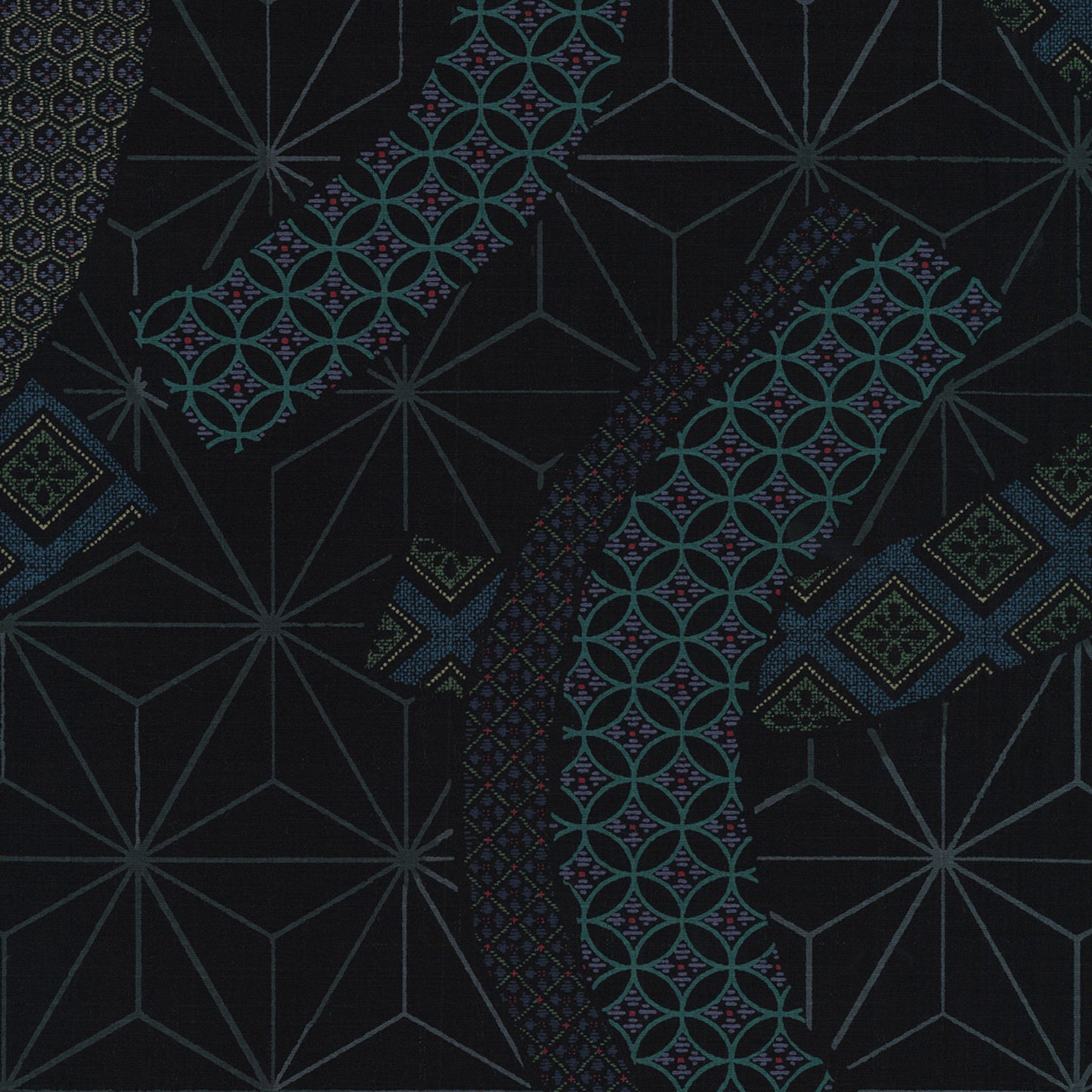 BLUE Sashiko Print from Cotton Kobayashi