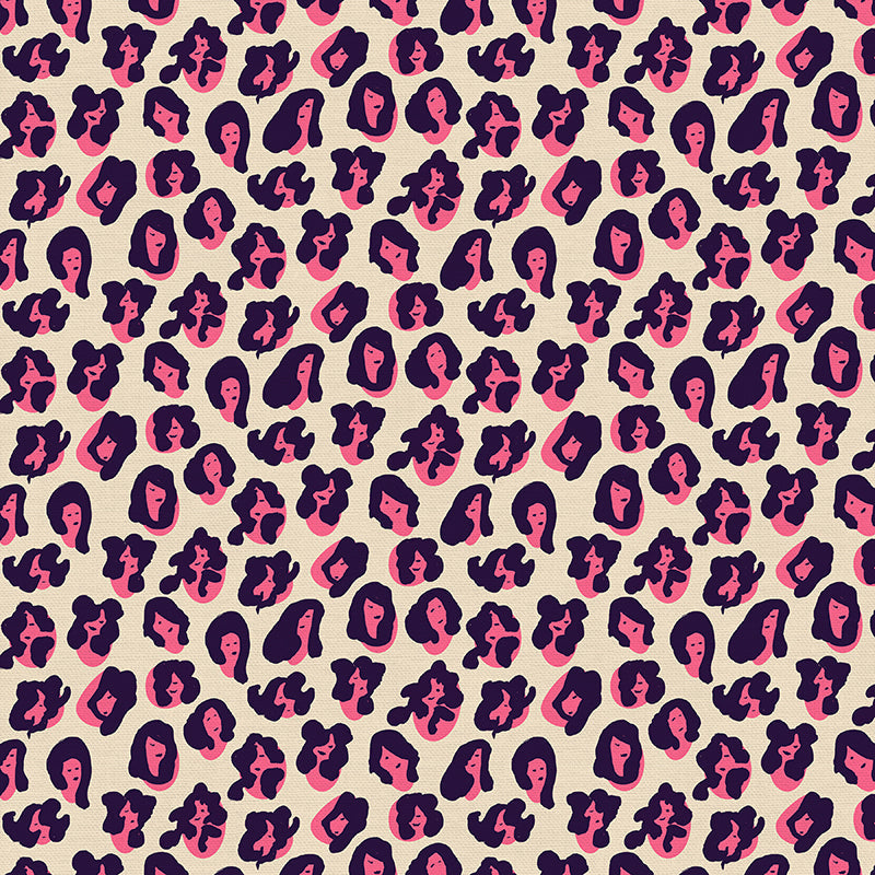 Rebel Girl -Leopard by Lysa Flower, PBS Fabrics