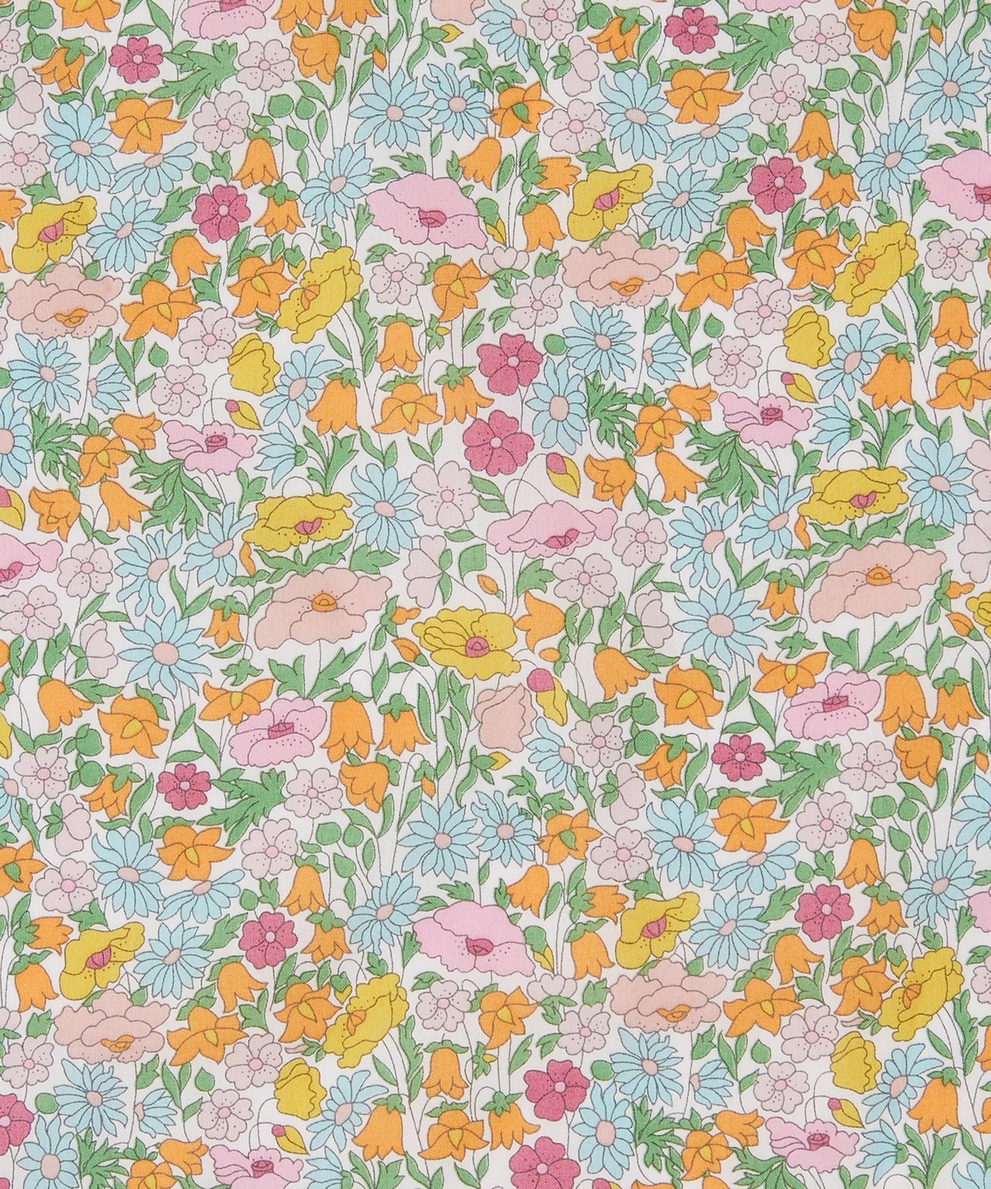 BLUE Poppy Forest 100% Tana Cotton Lawn by Liberty of London Fabrics