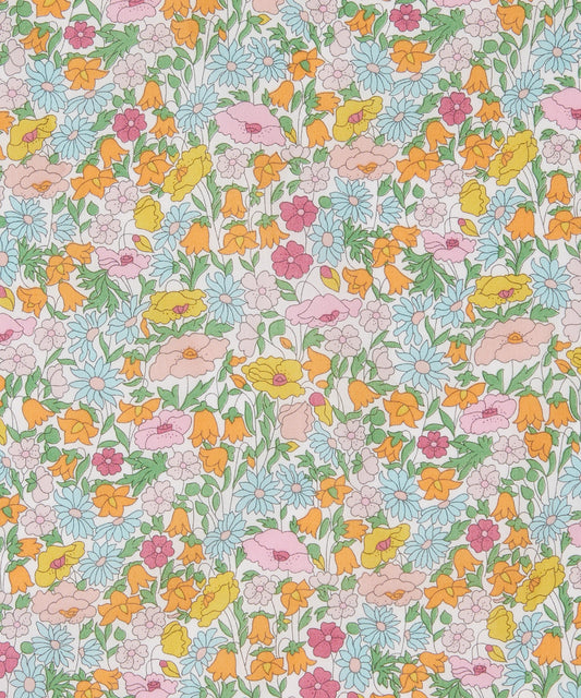 BLUE Poppy Forest 100% Tana Cotton Lawn by Liberty of London Fabrics