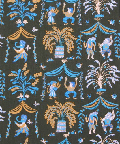 BLACK A Celebration 100% Tana Cotton Lawn by Liberty of London Fabrics