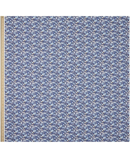 NAVY Quey 2 100% Tana Cotton Lawn by Liberty of London Fabrics