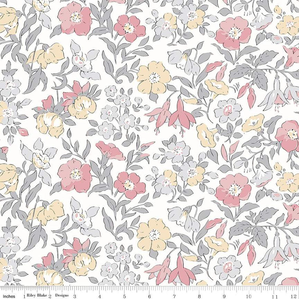 LIGHT FLORAL Mamie Field Wideback 107" - Liberty for Riley Blake
