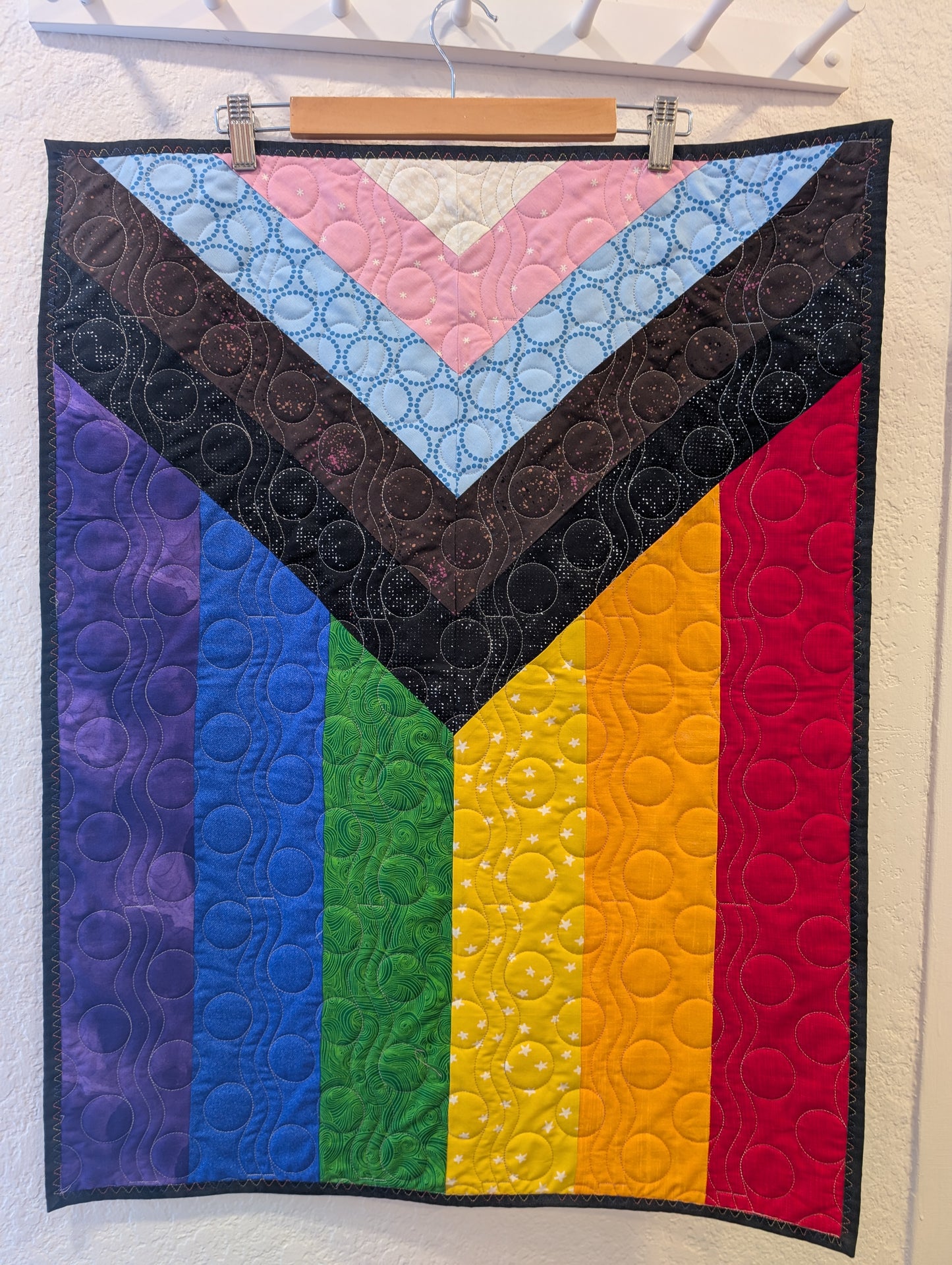 Pride Flag Quilt Kit made by Beehive Craft Studio