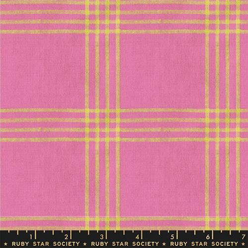 *Preorder* VIVID PINK Tattersome, Lofi Loom by Rashida Coleman Hale for Ruby Star Society
