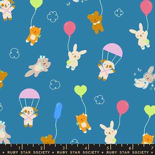 *Preorder* PARACHUTE BLUE Up Animals, Float by Rashida Coleman Hale for Ruby Star Society