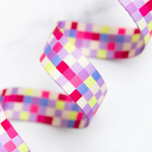 MULTI Pixels 1 inch Webbing from Stitch Supply Co. and Ruby Star Society