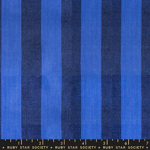 *Preorder* BLUE Clothesline Stripe, Warp and Weft Daisy Days by Alexia Abegg for Ruby Star Society