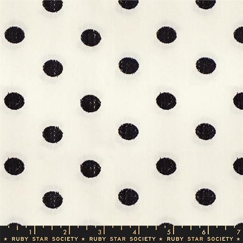 *Preorder* BLACK Candy Dots, Warp and Weft Daisy Days by Alexia Abegg for Ruby Star Society
