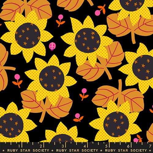 *Preorder* BLACK Sunflower, Daisy Days by Alexia Abegg for Ruby Star Society