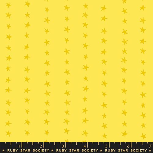*Preorder* CHROME YELLOW Starry Stripe, Daisy Days by Alexia Abegg for Ruby Star Society