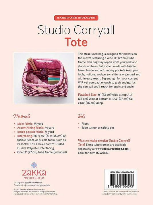 Studio Carryall Tote by Zakka Workshop