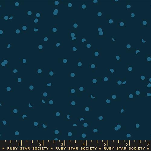 *Preorder* TEAL NAVY Hole Punch Dot, Sidekicks a Collaborative Collection for Ruby Star Society