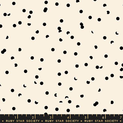 *Preorder* BLACK ON NATURAL Hole Punch Dot, Sidekicks a Collaborative Collection for Ruby Star Society