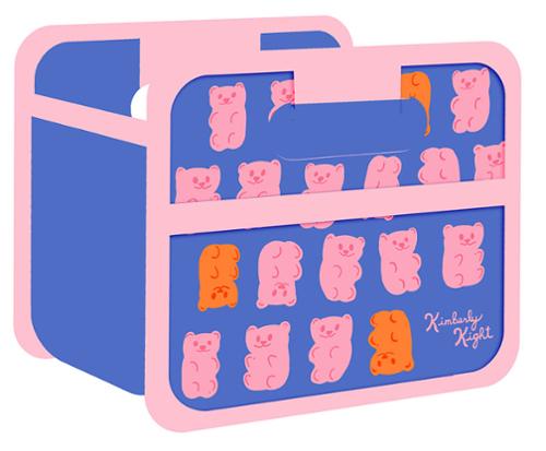 Foldable Box Mini Gummy Bear by Kimberly Kight for Ruby Star Society