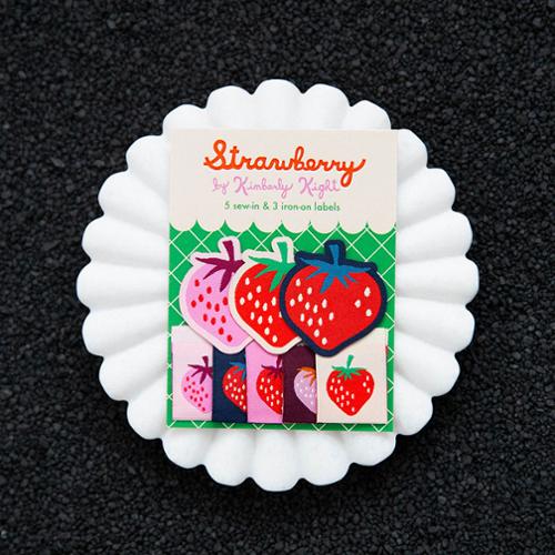 Strawberry Classic Woven Labels by Kim Kight for Ruby Star