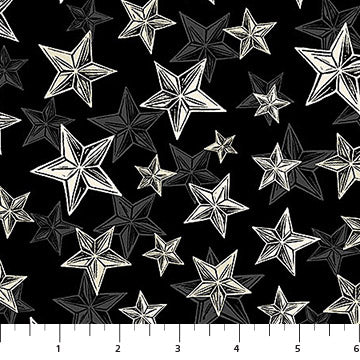 Stars, Haunted Hollow by Patrick Lose for Northcott Fabrics