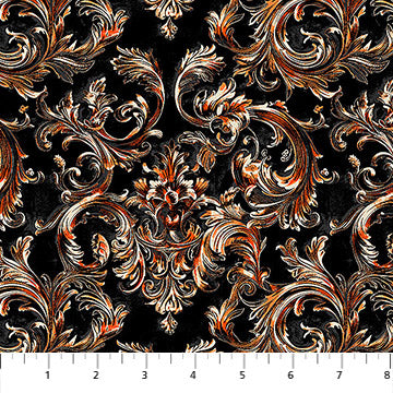 Flourish, Haunted Hollow by Patrick Lose for Northcott Fabrics