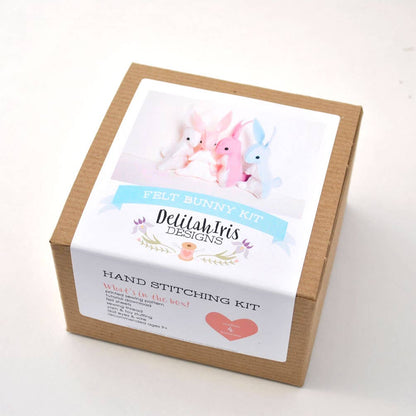 Bunny DIY Stuffed Animal Sewing Kit from DelilahIris Designs