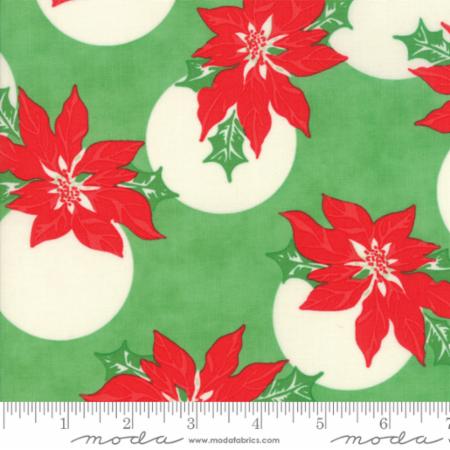 Swell Christmas Poinsettia Oilcloth by Urban Chiks for Moda