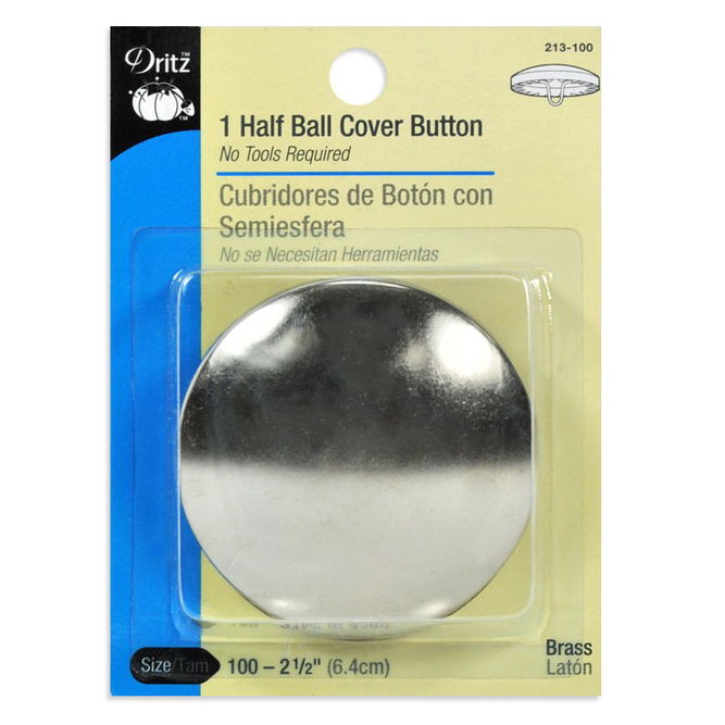 1 Half Ball Cover Button 2 1/2 inch from Dritz