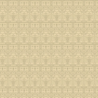 LEMON WHITE Design B from The House Beautiful Collection By Frank Lloyd Wright, Cloud9 Organic Cotton