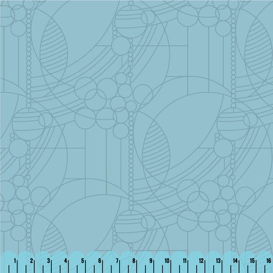 WATER March Balloons 108″ Wideback By Frank Lloyd Wright, Cloud9 Organic Cotton
